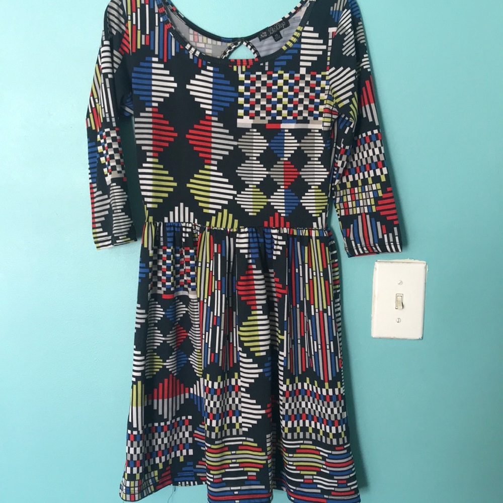 Colorful geometric dress